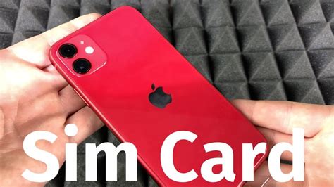 how to insert a sim card in iphone 11